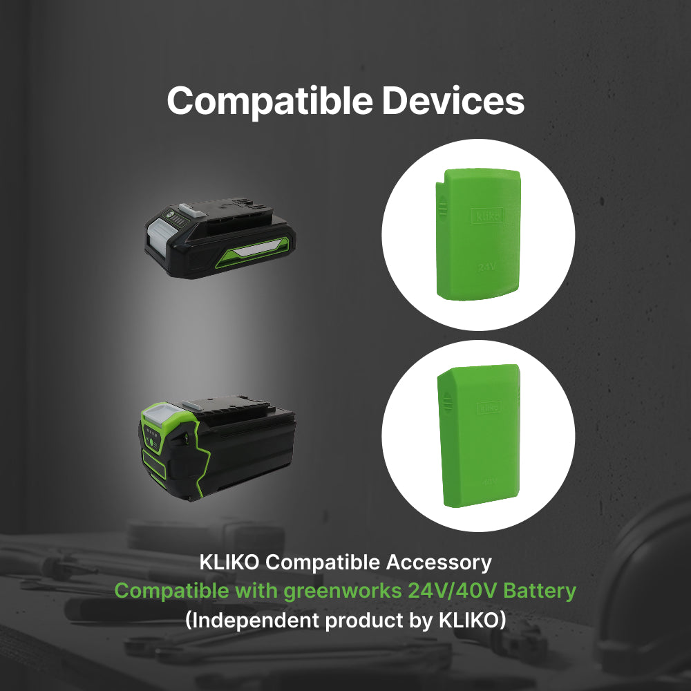 Greenworks 24V / 40V Battery Full Cover – Battery Storage Cap