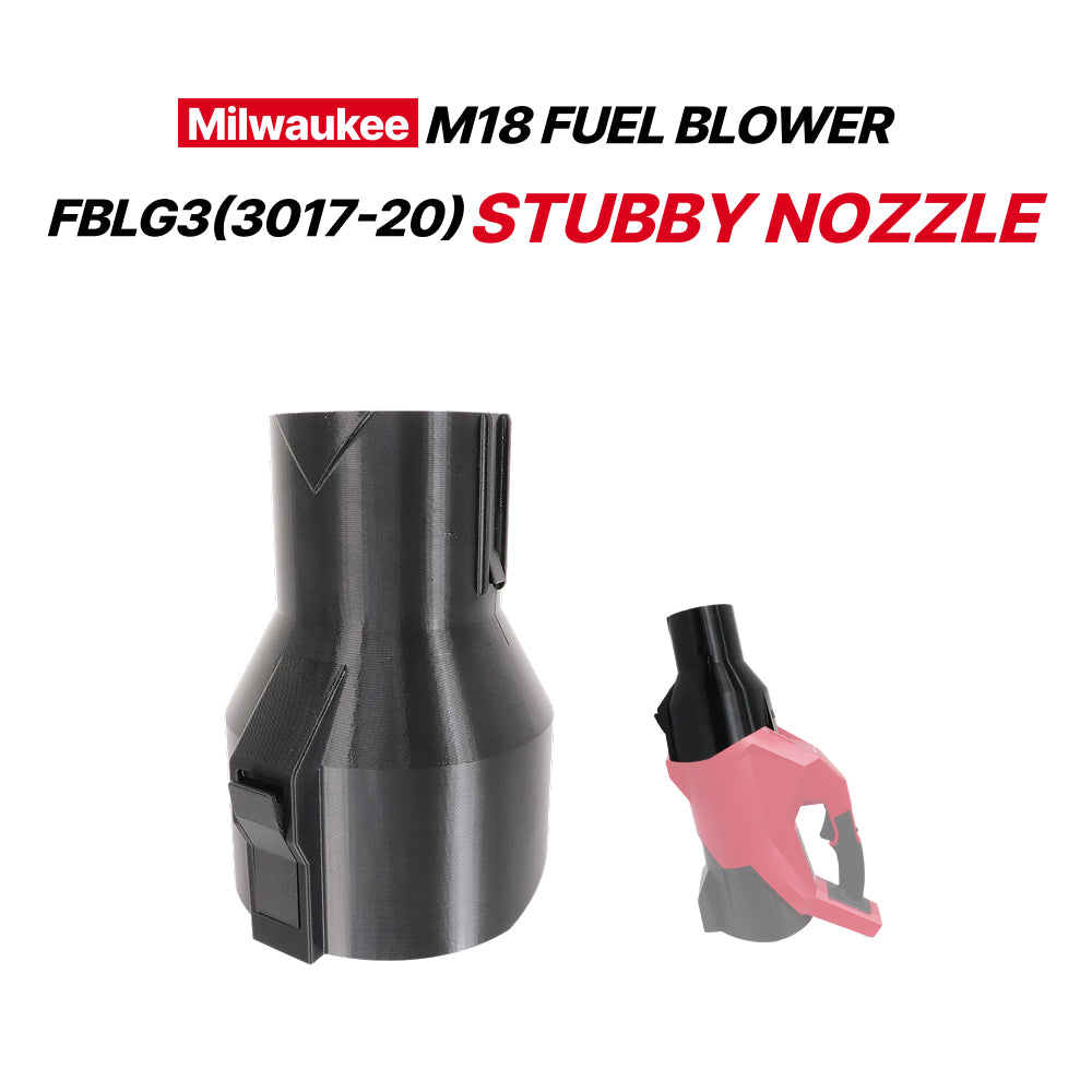 Milwaukee M18 FBLG3 (3017-20) Stubby Nozzle – Compact Blower Attachment Compatible with Kliko Tips