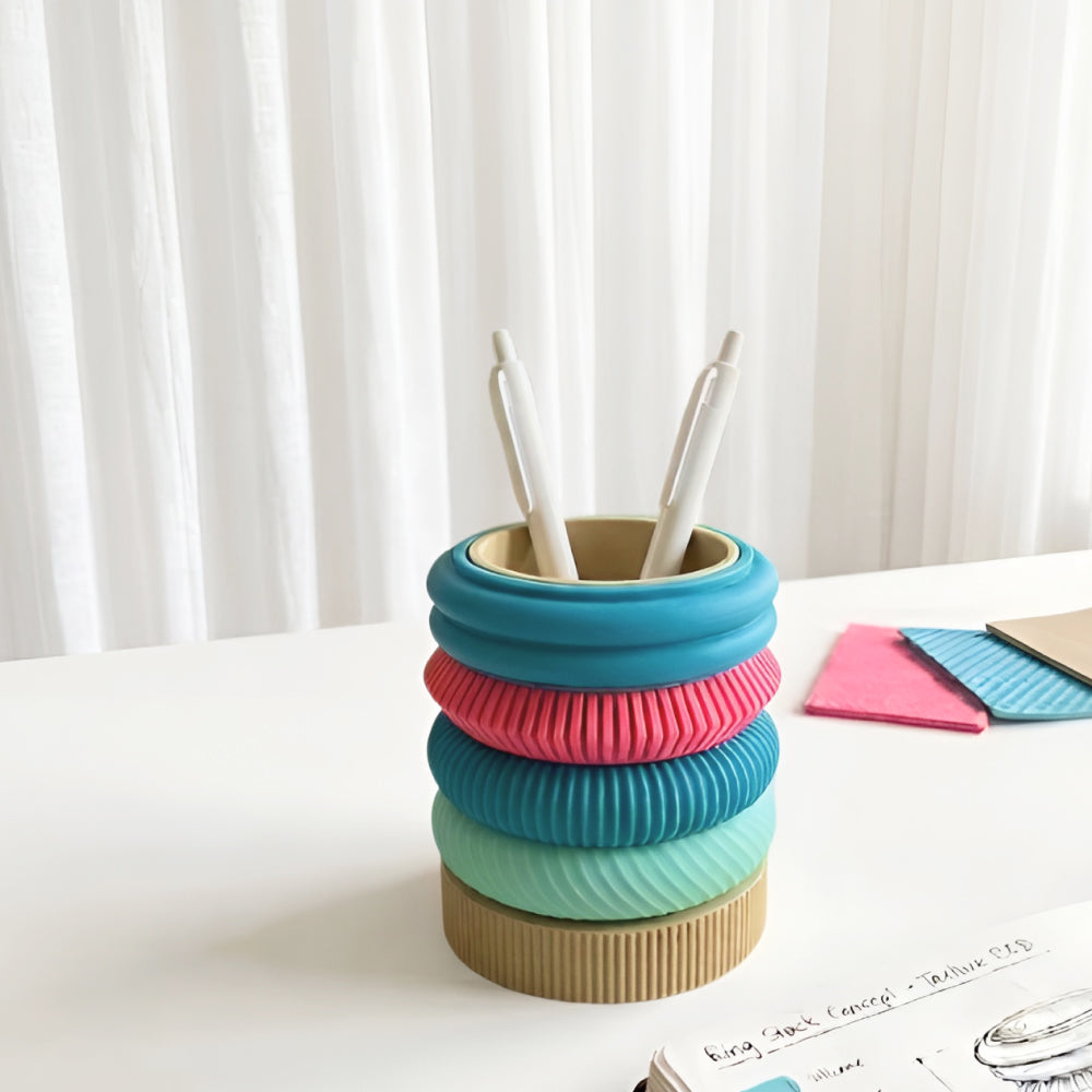 Modular Pen Holder – Stackable Desk Organizer