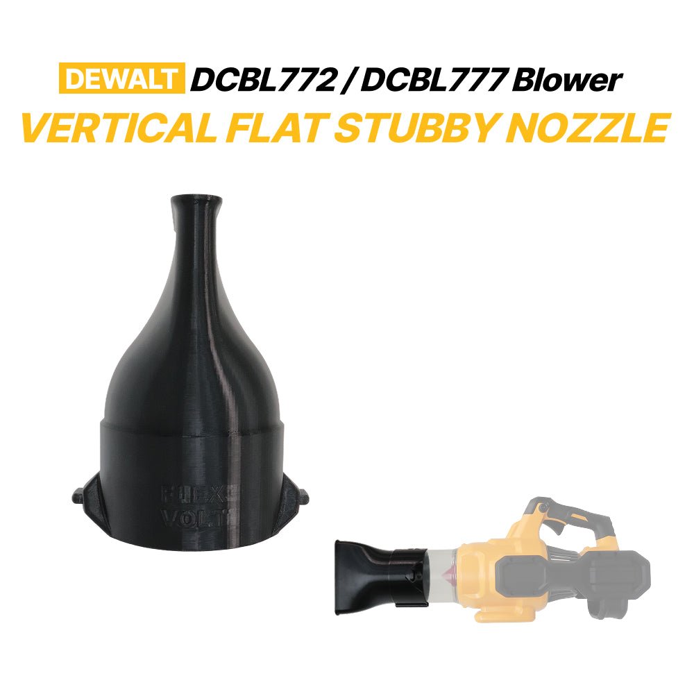 Dewalt DCBL772 / DCBL777 Blower Vertical Flat Stubby Nozzle – Directed Airflow Attachment