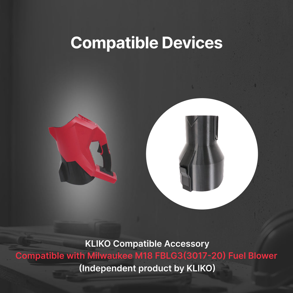 Milwaukee M18 FBLG3 (3017-20) Stubby Nozzle – Compact Blower Attachment Compatible with Kliko Tips