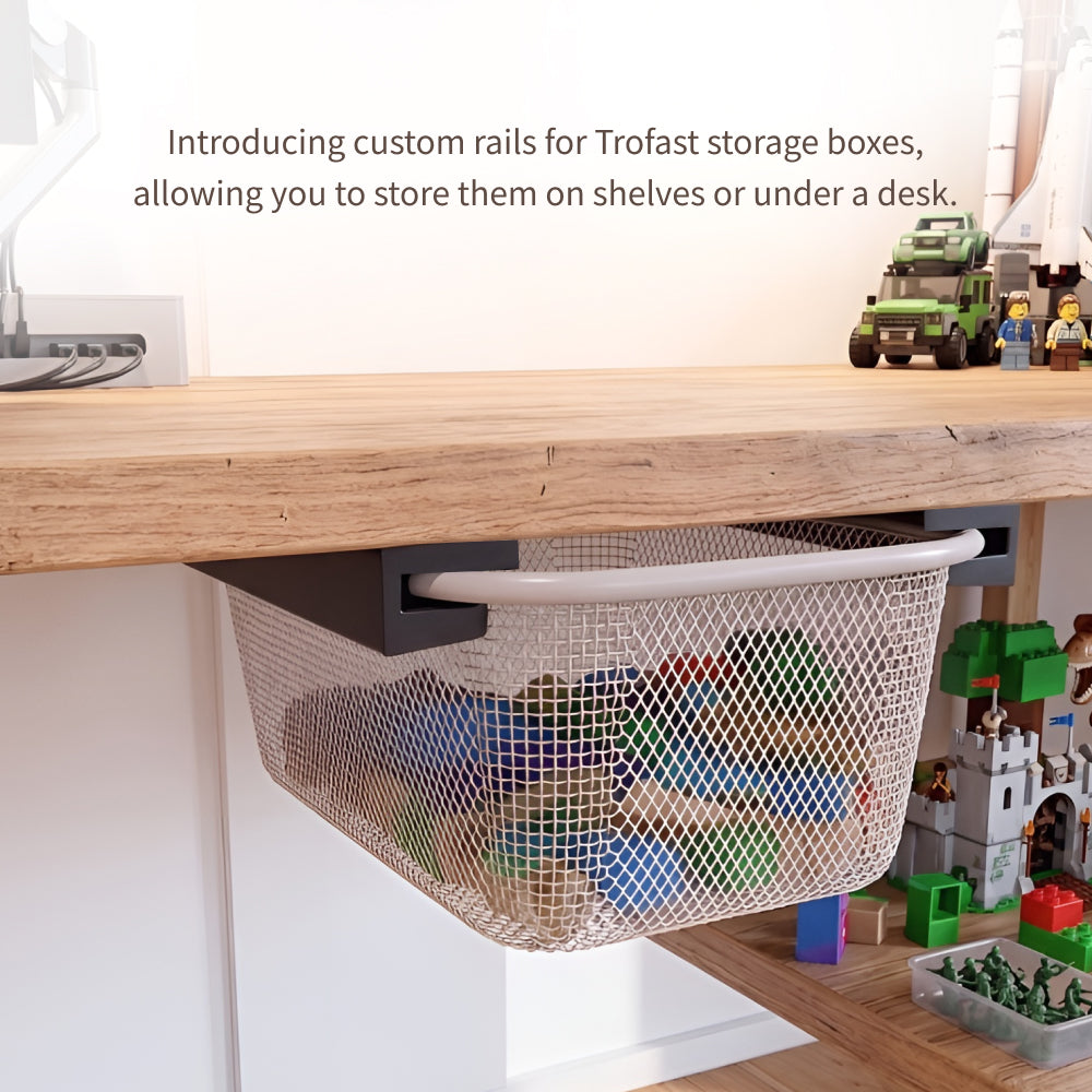 IKEA Trofast Under-Shelf Rail Holder – Storage Bin Support