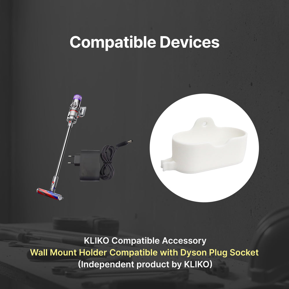Dyson Plug Socket Wall Mount Holder – Charger Plug Storage Organizer