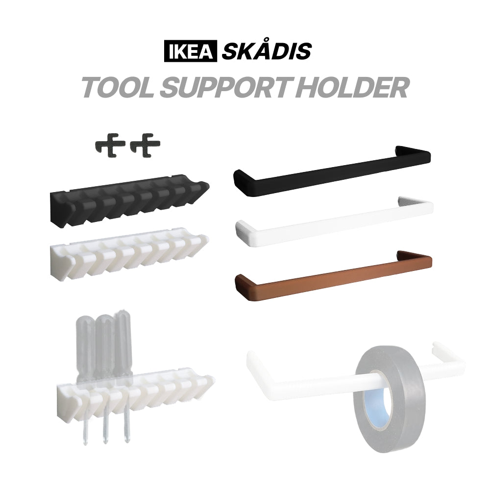 IKEA SKÅDIS Tape&Tool Support Holder – Pegboard tool Organizer