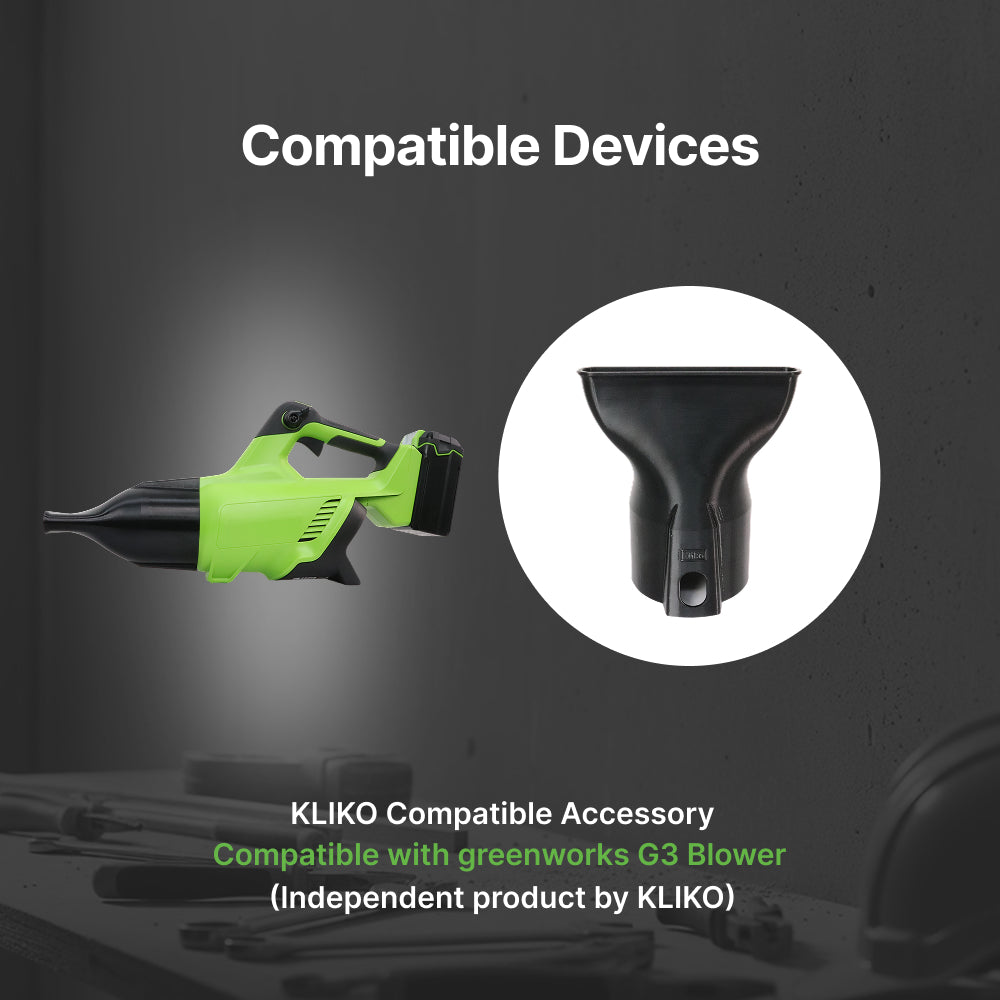 Greenworks G3 Blower Wide Flat Stubby Nozzle – Wide Coverage Airflow Attachment
