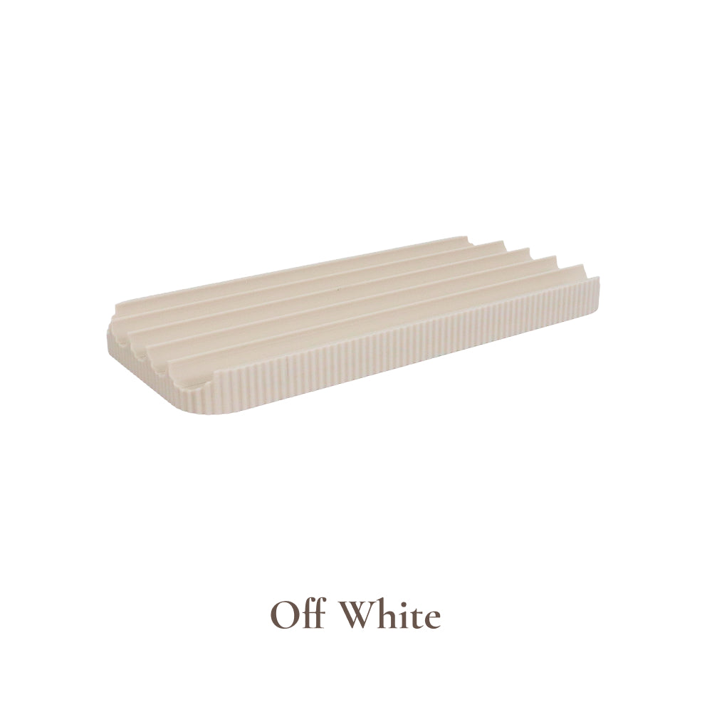Ribbed Desk Pen Tray – Minimal Decorative Organizer