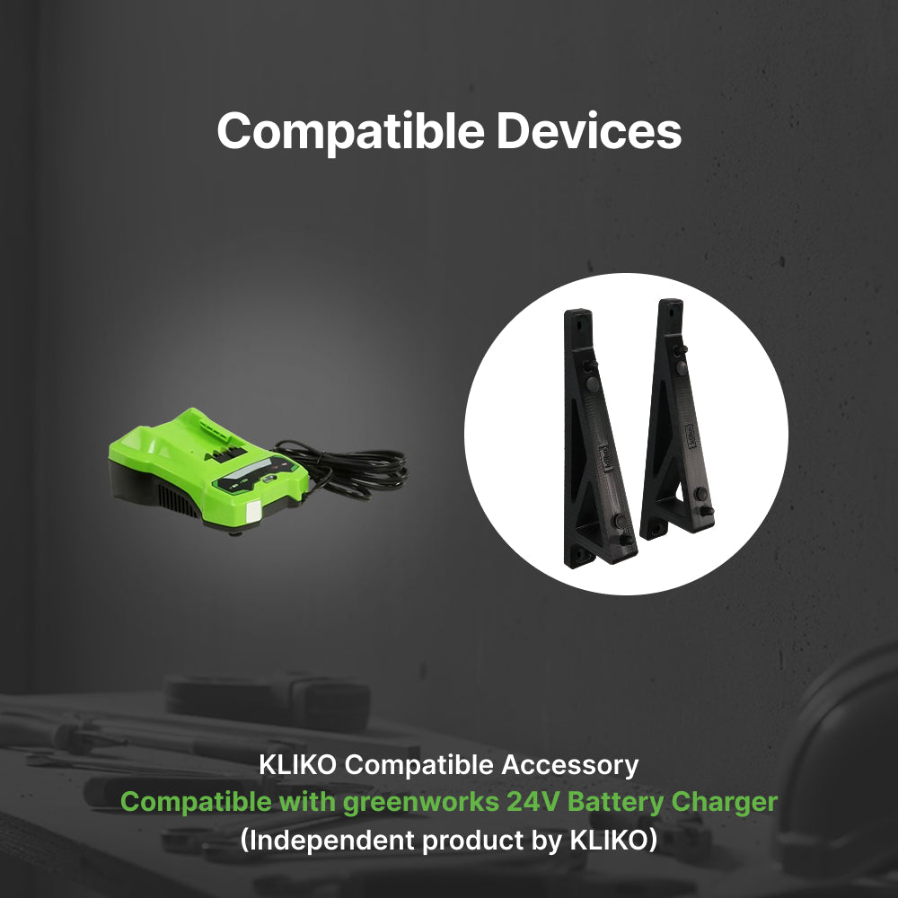 Greenworks 24V Battery Charger Wall Mount Holder
