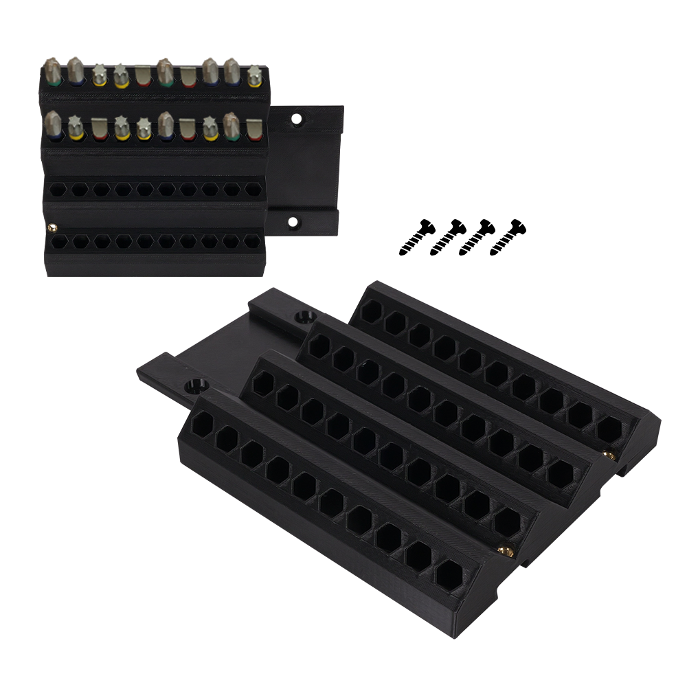 40 pcs Bit set wall mount holder – 40 pcs Bit Set Wall-Mount Holder – Efficiently stores and organizes bit sets saving