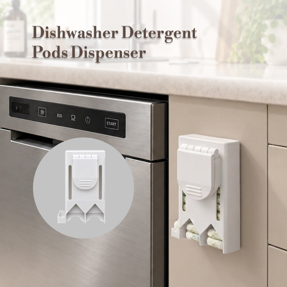 Dishwasher Detergent Pod Dispenser – Wall Mount One-at-a-Time Organizer