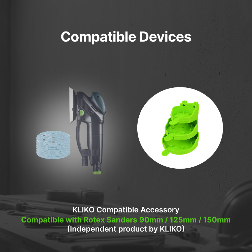 Festool Rotex Sander Sandpaper Wall mount Holder 90/125/150mm