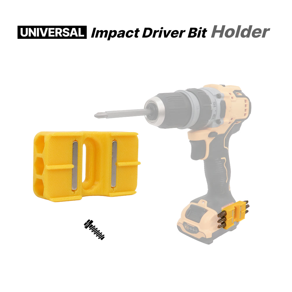 Universal Cordless Impact Driver Side Mount Bit Holder