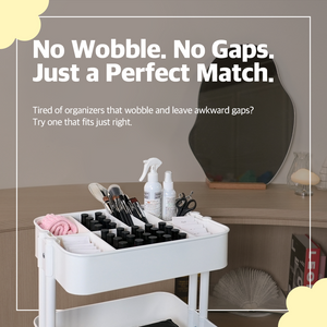 11-Piece Slim Cart Dividers Set for IKEA RÅSKOG – 3-Tier Rolling Cart Dividers & Storage Bins with Hooks – Pastel