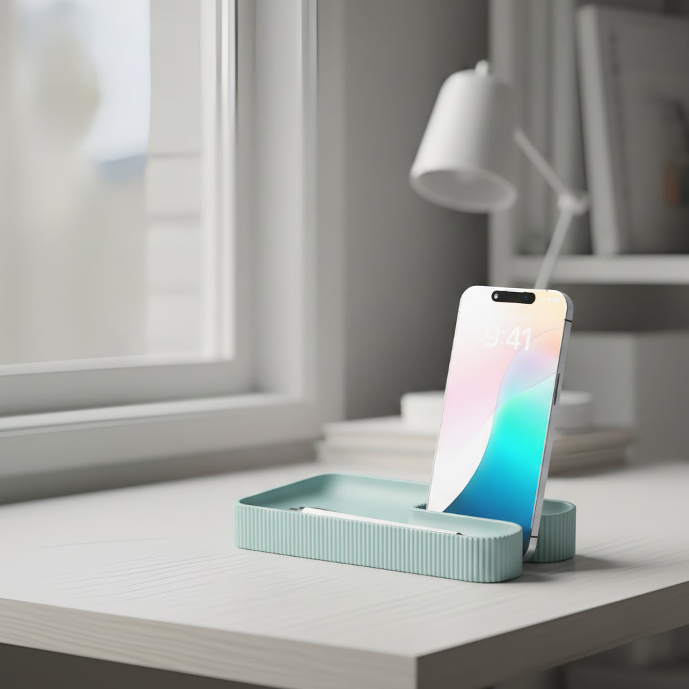 Daily Multi Organizer Tray with Phone Stand-Interior Decor Object