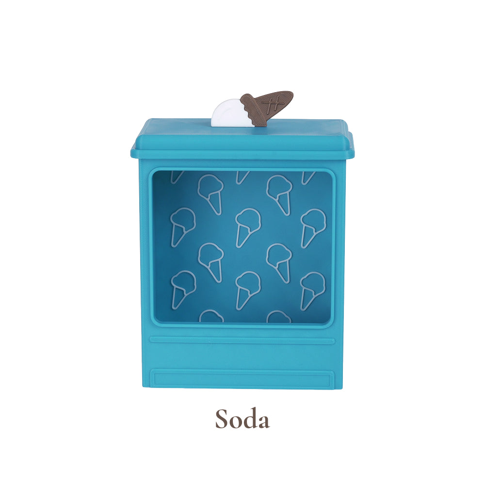 Reptile Feeder Box Ice Cream Shop – Natural Feeding Hide, Snap Fit for Bearded Dragon & Gecko