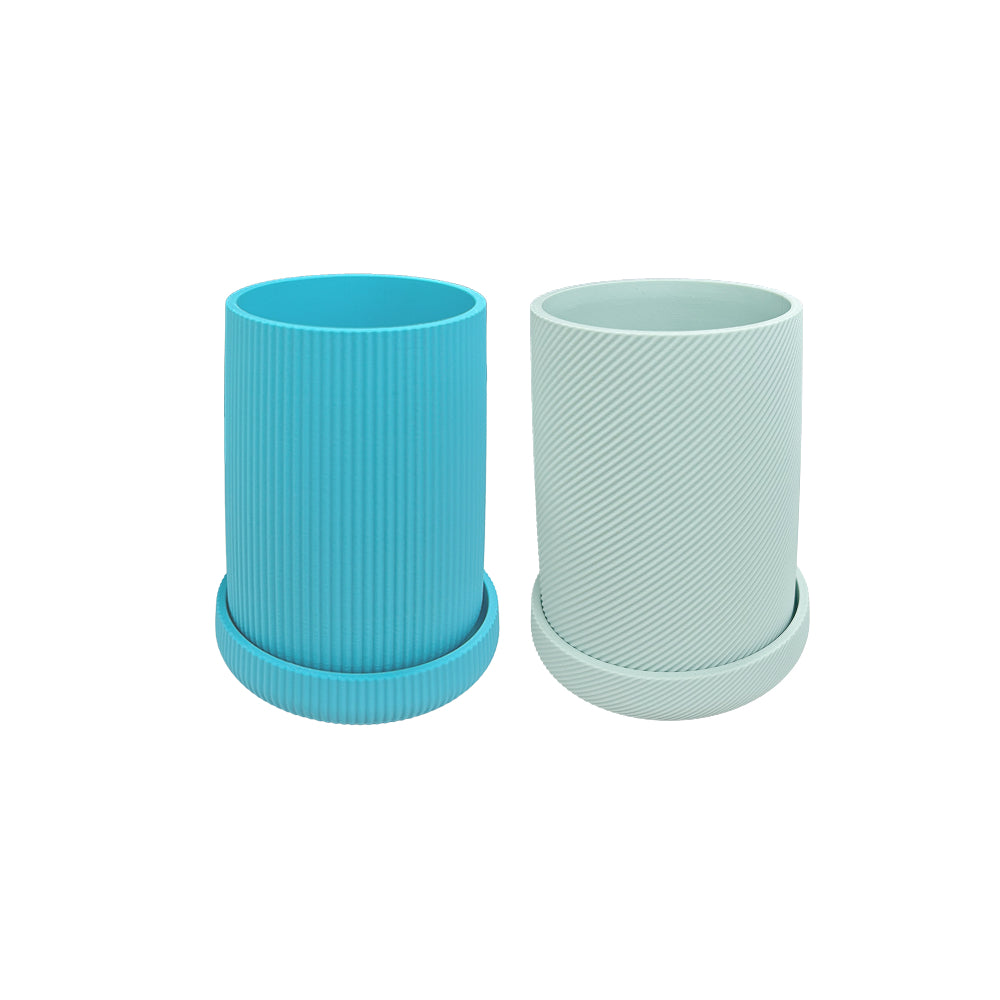 Modern Minimal Toothbrush Holder with Drain Base, Modern Bathroom Organizer Cup