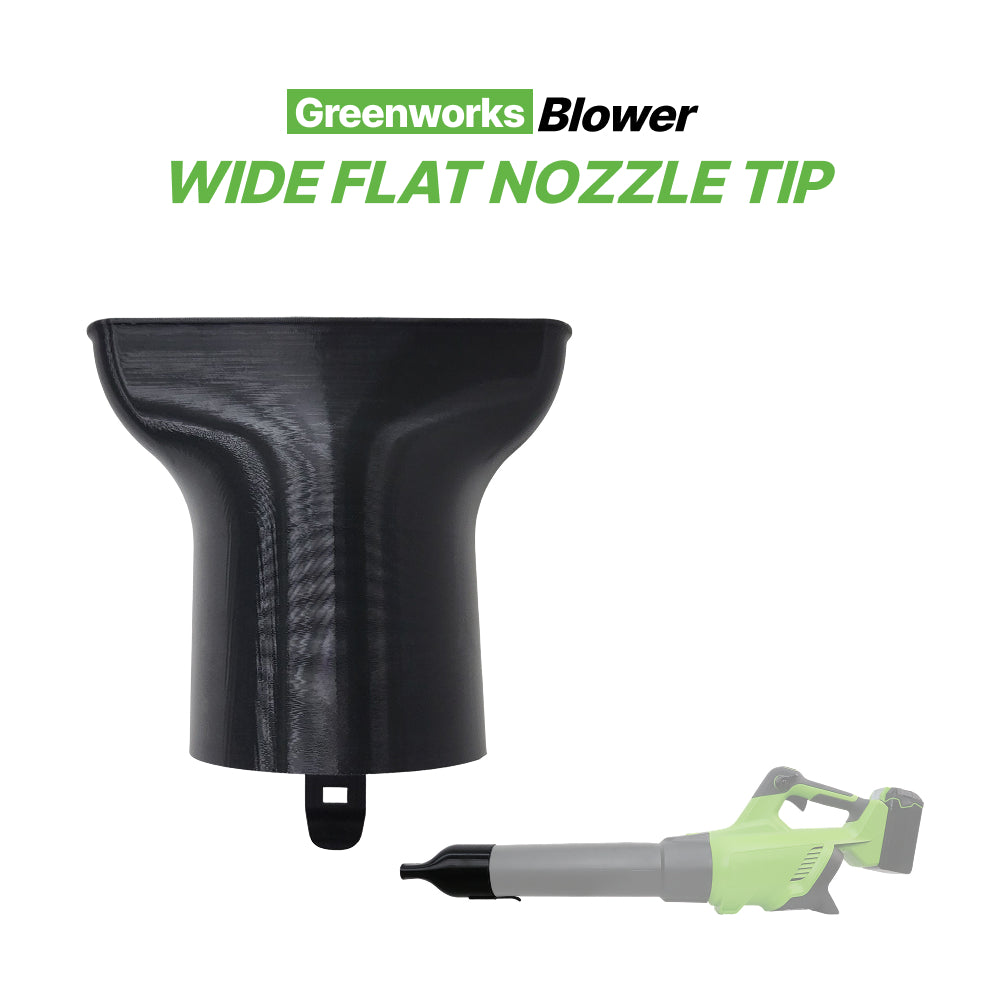 Greenworks Blower Wide Flat Nozzle Tip – Wide Airflow Attachment