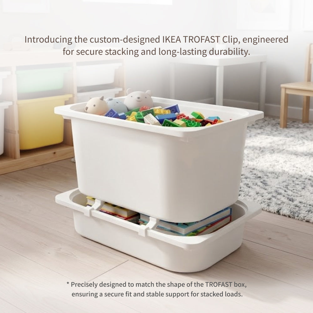 IKEA TROFAST Box Stacking Clip – Storage Bin Connector Set