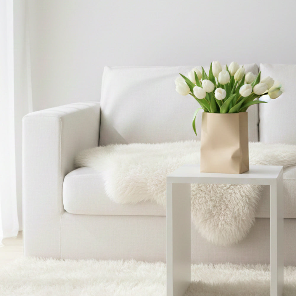 Elegant Paper Bag Style Vase for Minimalist Home Decoration