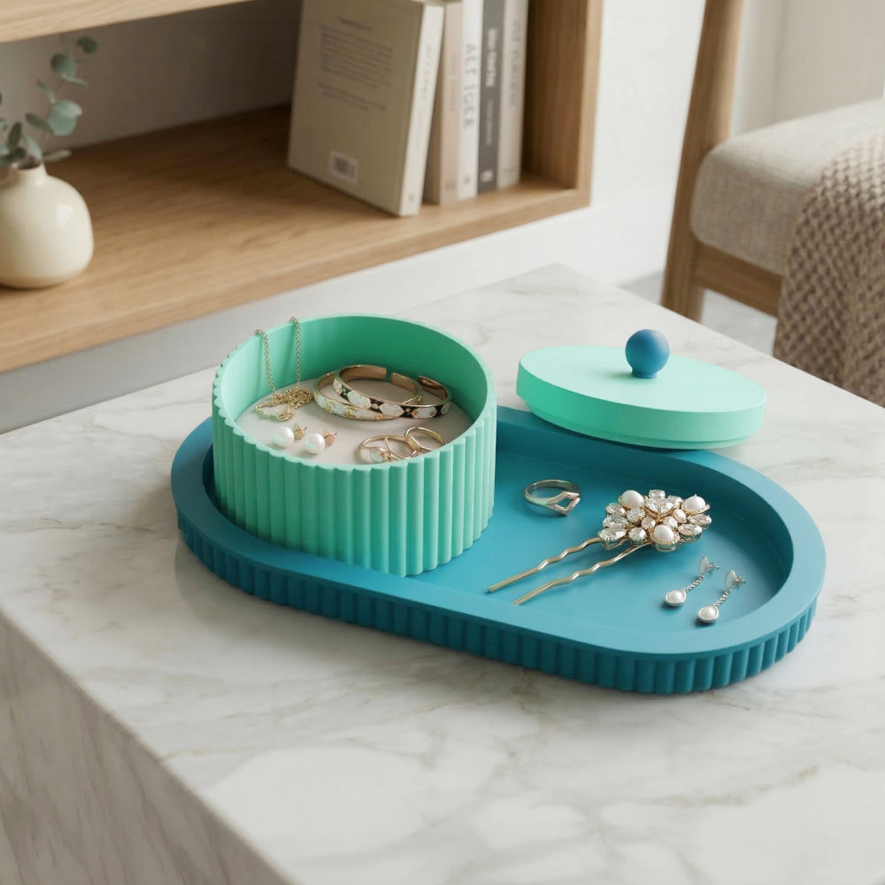 Royal Jewelry Tray and Box Set – Elegant Storage Organizer