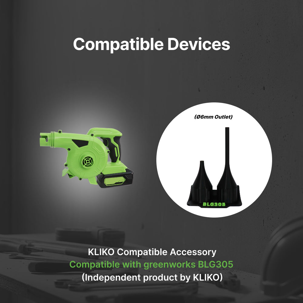 Greenworks BLG305 Blower Nozzle & Wall Mount Holder Set – 66mm Outlet