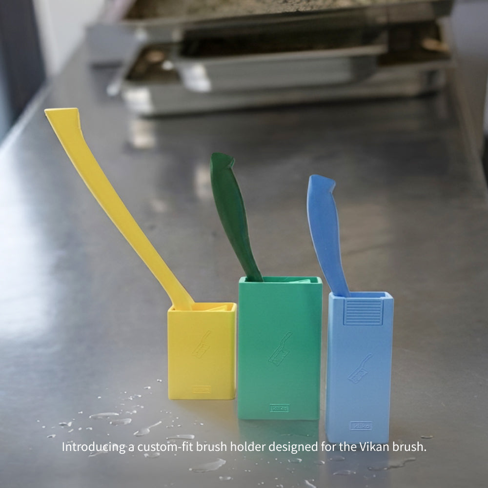 Vikan Brush Holder – Hygienic Cleaning Brush Storage Organizer