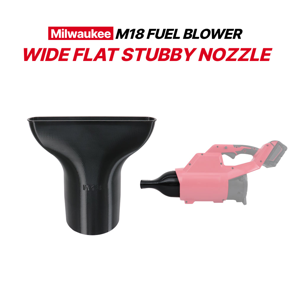 Milwaukee M18 FUEL Blower Wide Flat Stubby Nozzle – High Airflow Attachment