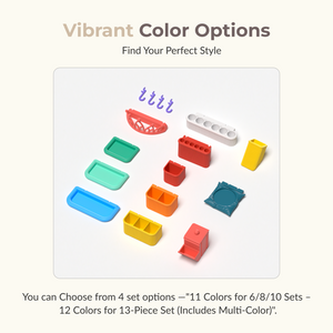 Beauty Organizer Set Compatible with IKEA Skådis – Pegboard Accessories | No Tools Required | 6/8/10/13 Piece 4 Options