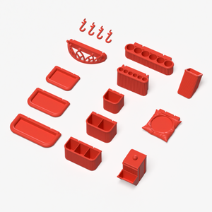 Beauty Organizer Set Compatible with IKEA Skådis – Pegboard Accessories | No Tools Required | 6/8/10/13 Piece 4 Options