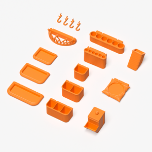 Beauty Organizer Set Compatible with IKEA Skådis – Pegboard Accessories | No Tools Required | 6/8/10/13 Piece 4 Options