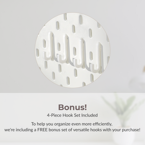 Beauty Organizer Set Compatible with IKEA Skådis – Pegboard Accessories | No Tools Required | 6/8/10/13 Piece 4 Options