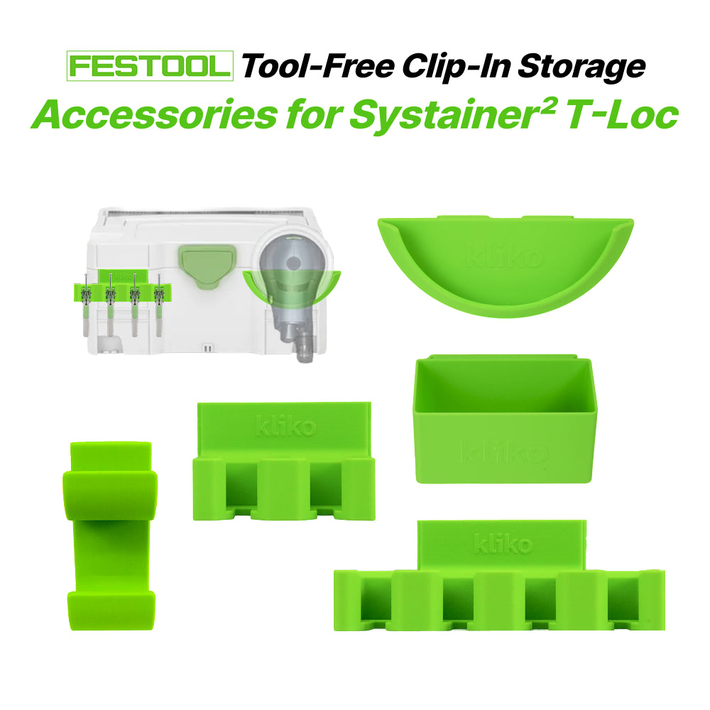 Festool Clip-On Tool Holder Set for Systainer T-Loc