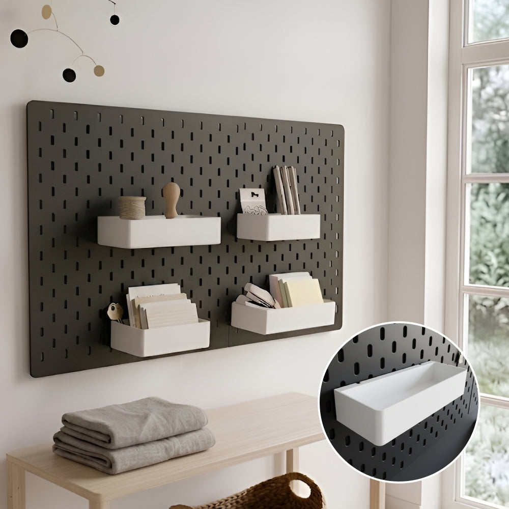 IKEA SKADIS Tray Organizer Set – Wall-Mounted Modular Shelf