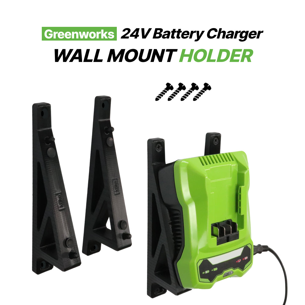 Greenworks 24V Battery Charger Wall Mount Holder
