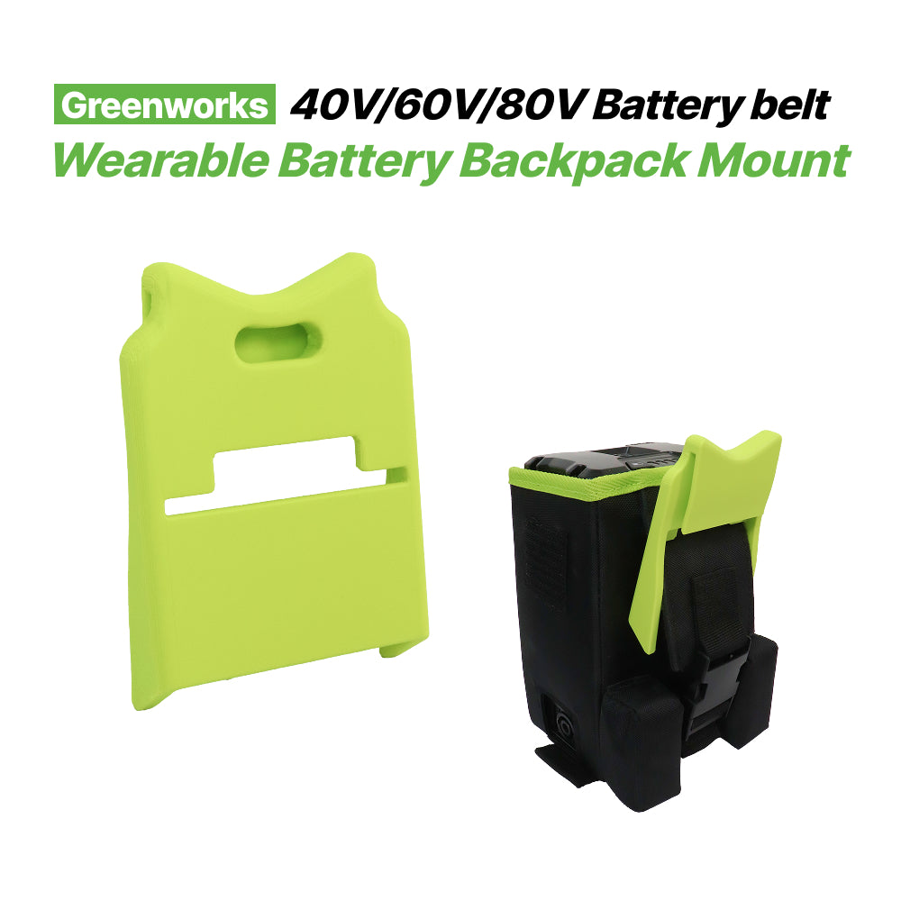 Greenworks 40V / 60V / 80V Wearable Battery Backpack Mount – Belt Carry Holder