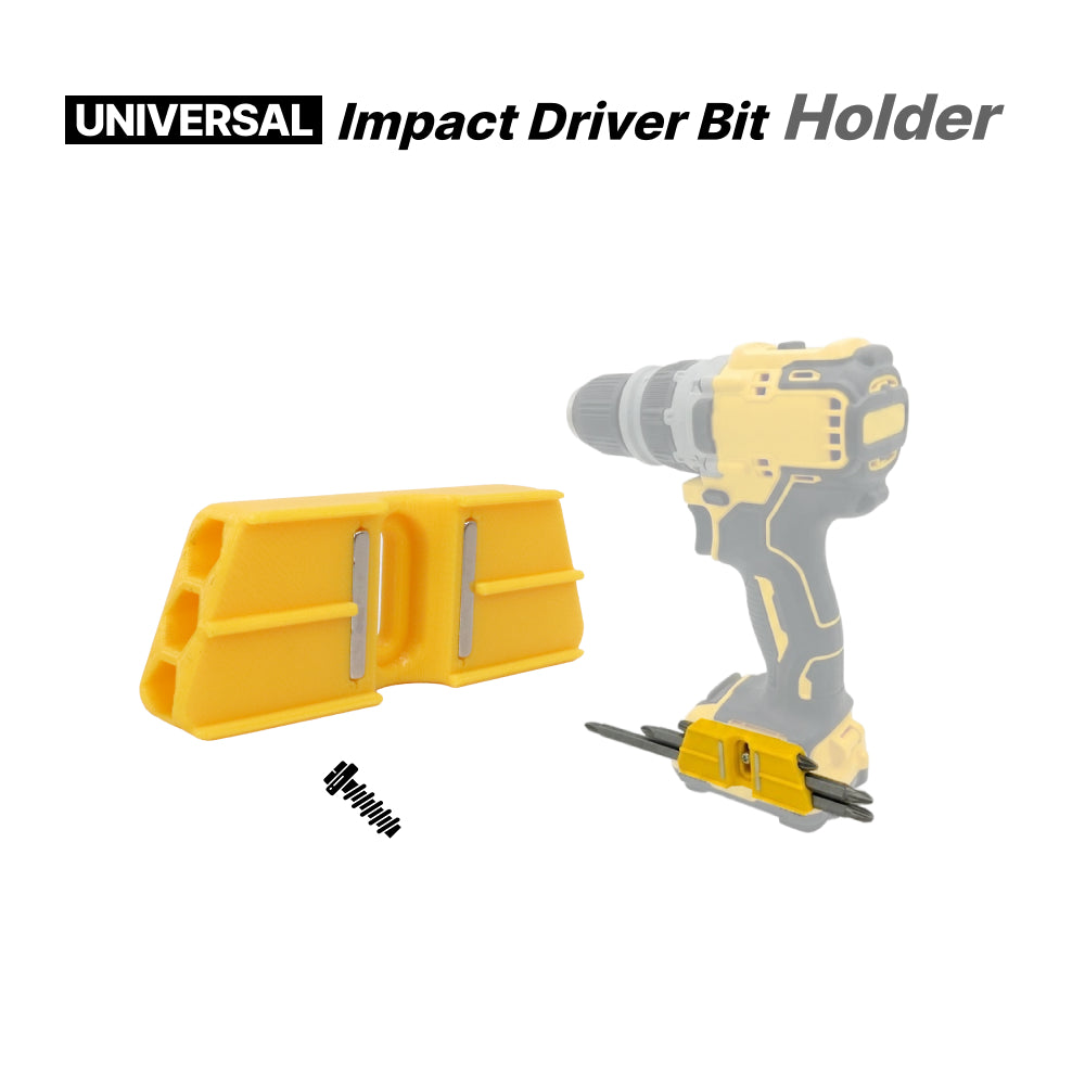 Universal Cordless Impact Driver Side Mount Bit Holder