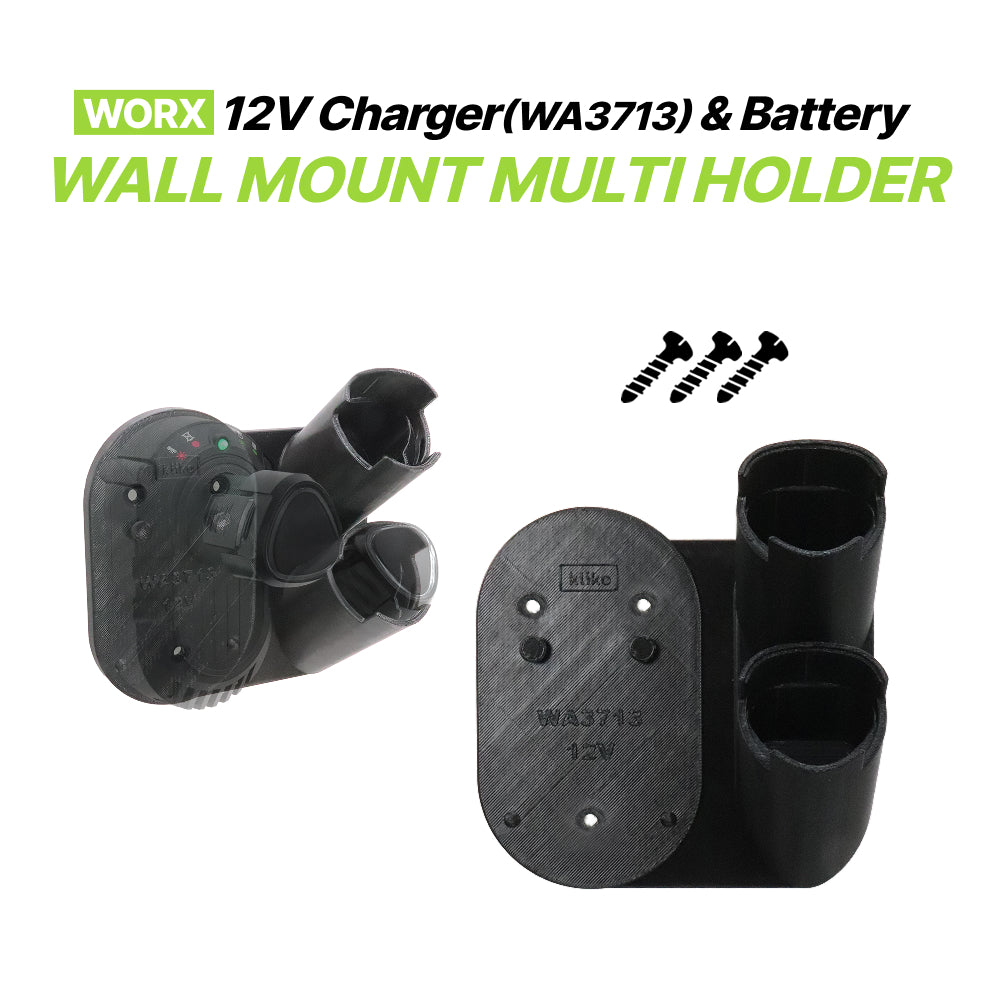 Worx WA3713 12V Charger & Battery Wall Mount