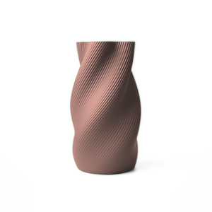 Elegant Spiral Ridged Vase – Modern Decorative Vase with Spiral Ridge Design Elegant Tabletop Flower Vase for Home
