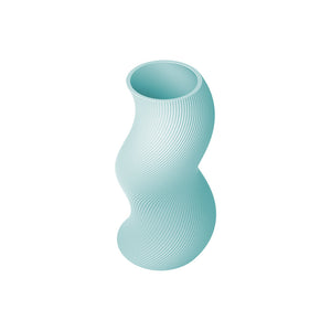 Elegant Spiral Vase – 3D Printed Decorative Flower Vase Modern Spiral Ridged Design 170mm Tall 90mm Wide Home & Office