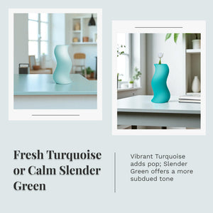 Elegant Spiral Vase – 3D Printed Decorative Flower Vase Modern Spiral Ridged Design 170mm Tall 90mm Wide Home & Office