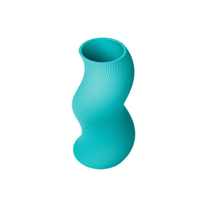 Elegant Spiral Vase – 3D Printed Decorative Flower Vase Modern Spiral Ridged Design 170mm Tall 90mm Wide Home & Office