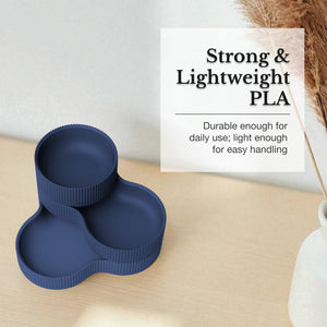 Elegant Stackable Desk Organizer Tray Set – Stylish 3-Tier File Paper & Stationery Storage Trays Durable & Lightweight