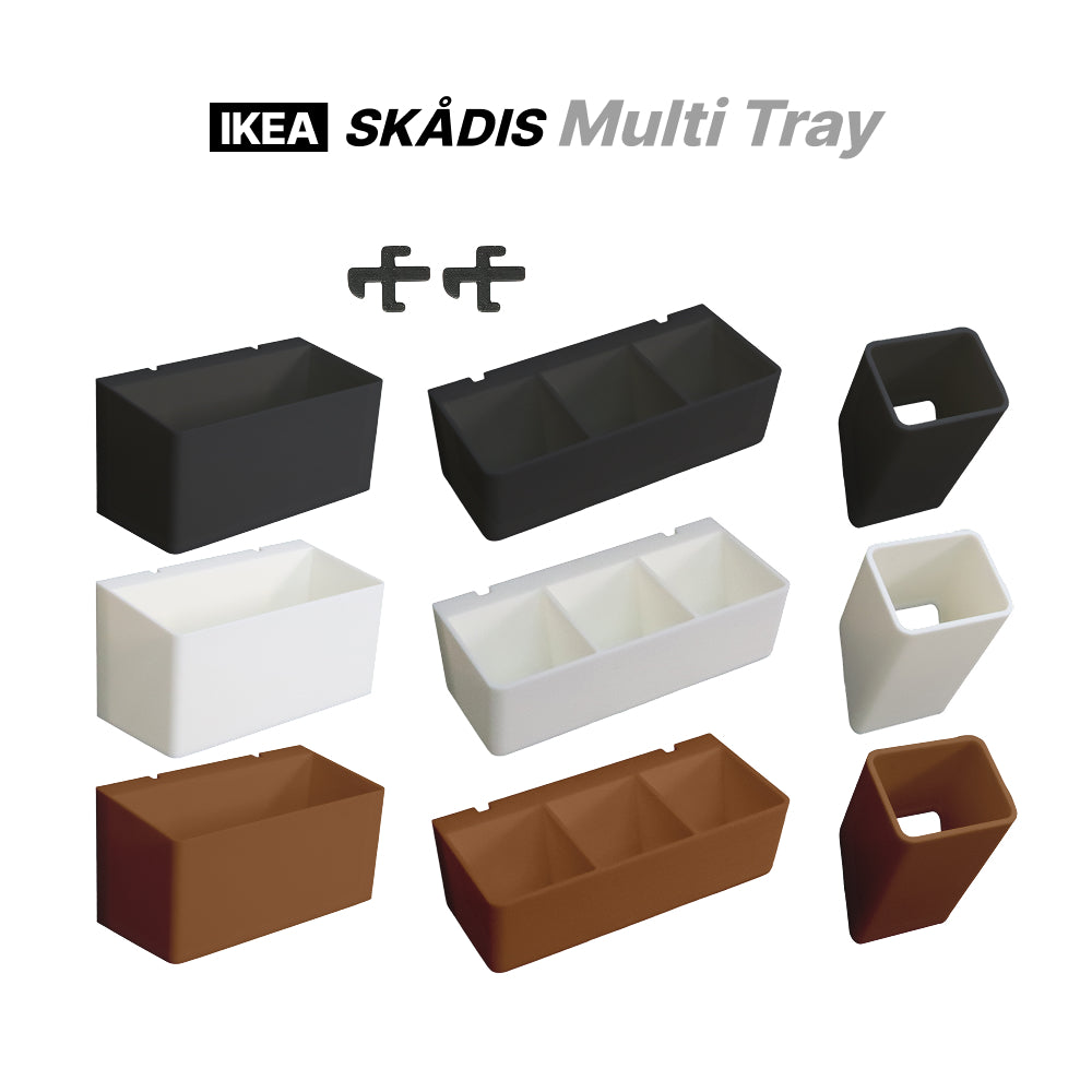 IKEA SKADIS Compatible Organizer Baskets for Pens and Sticks
