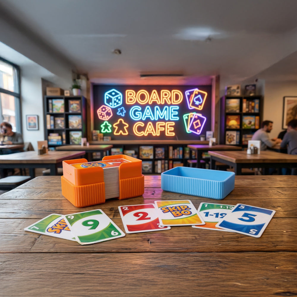 Locking Skip-Bo Card Case, Secure Deck Holder with Protective Storage for Card Games