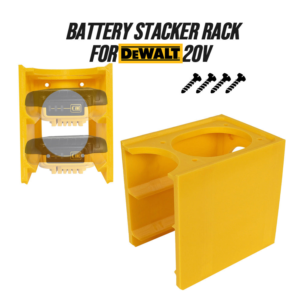 Battery Stacker Rack for DeWalt 20V – Dual 2Ah Battery Holder