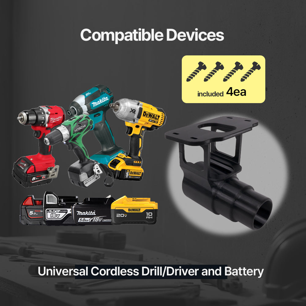 Drill/Driver Hanger Holder for Big Batteries