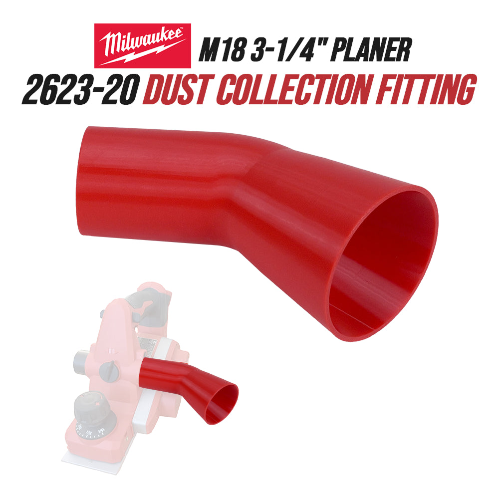 Exhaust Port Adapter for Milwaukee M18 3-1/4" Planer 2623-20