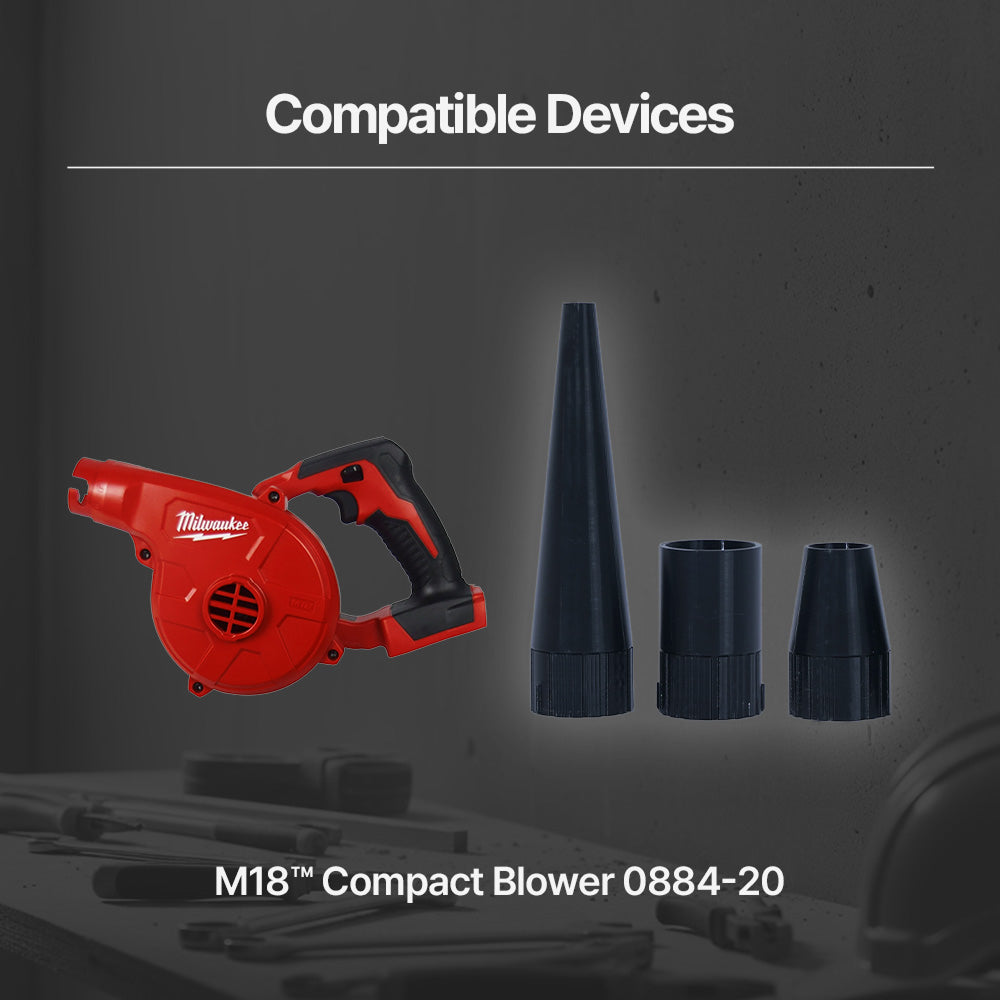 Milwaukee 0884-20 M18 BBL Compact Blower Nozzle 3-Piece Set