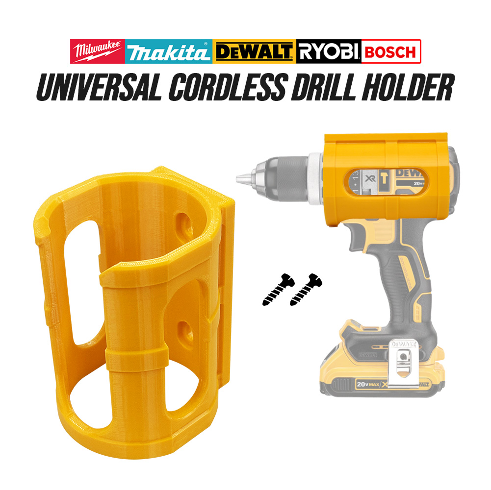 Universal Cordless Drill Holder – Wall-Mounted Organizer