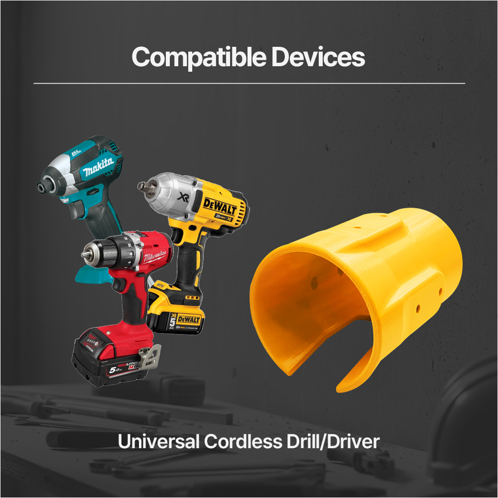 Universal Cordless Drill Holder – Wall Mount organizer