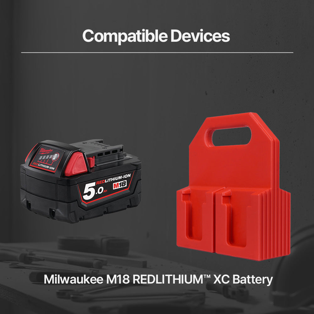 Milwaukee M18 Battery Holder 4-Pack – Portable Carry Caddy